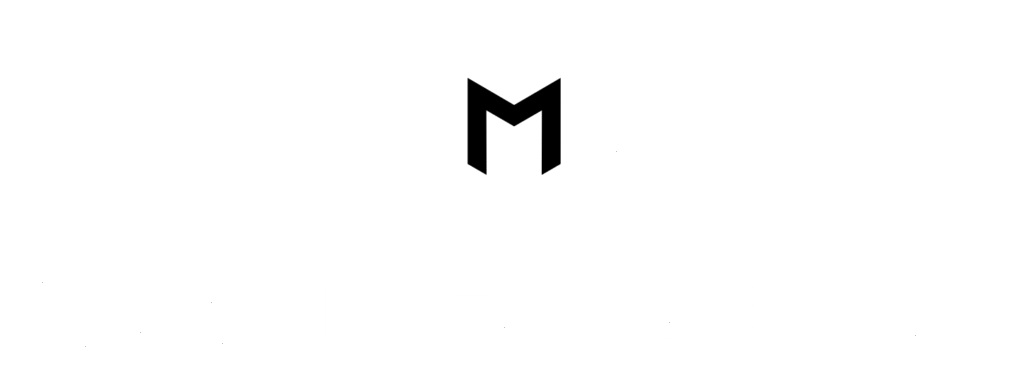 Monark Shop ecommerce white logo for footer