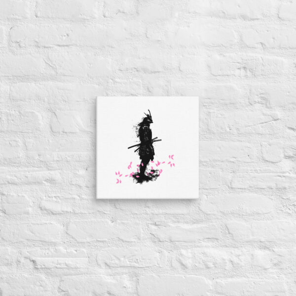 Samurai Sakura Leaf Canvas