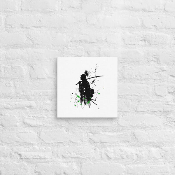 Samurai Green Leaf Canvas