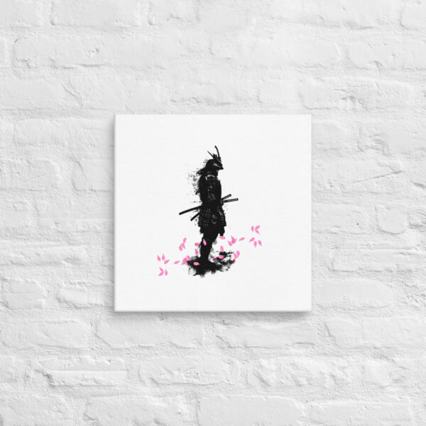 Samurai Sakura Leaf Canvas