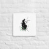 Samurai Green Leaf Canvas