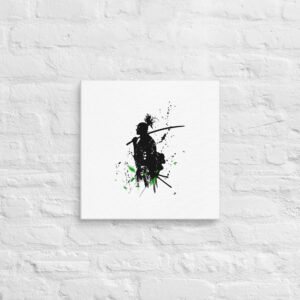 Samurai Green Leaf Canvas