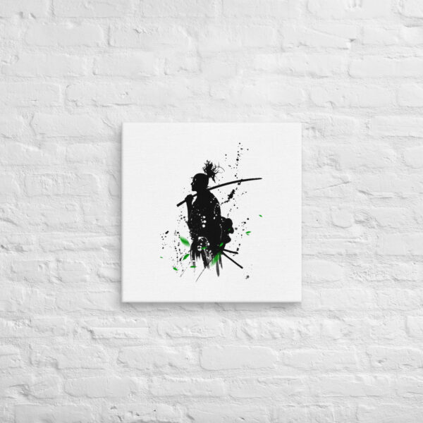 Samurai Green Leaf Canvas