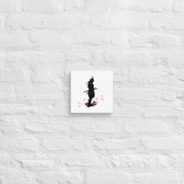 Samurai Sakura Leaf Canvas