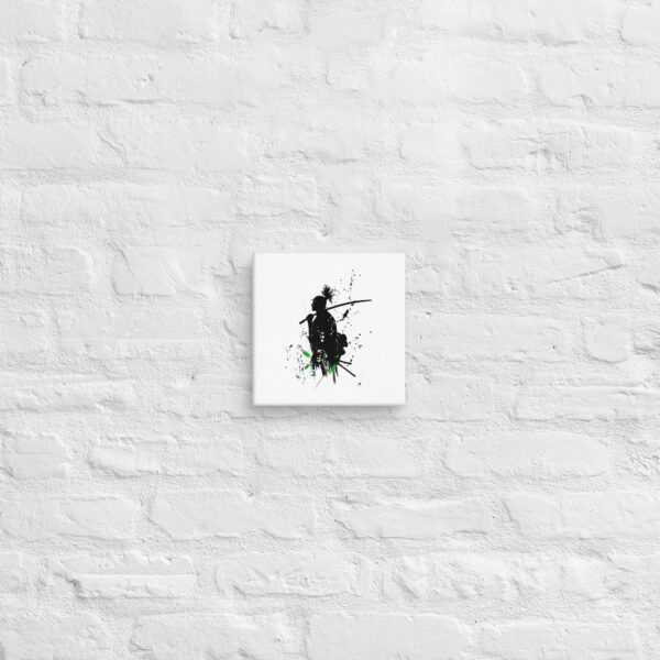 Samurai Green Leaf Canvas