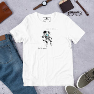 y2k white t-shirt astronaut - monark shop - cyberpunk apparel